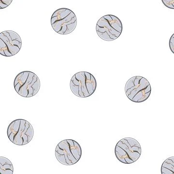 Pattern decor marble coaster cartoon vector Stock Illustration