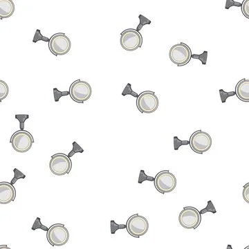 Pattern decor table mirror cartoon vector Illustrazione stock
