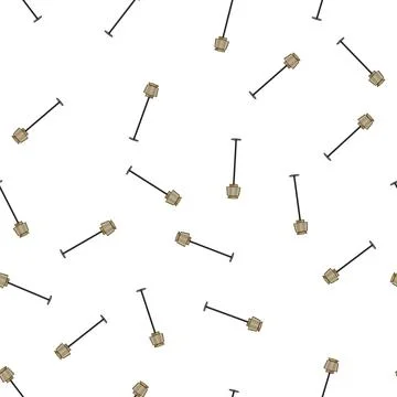 Pattern decor torchere cartoon vector Illustrazione stock