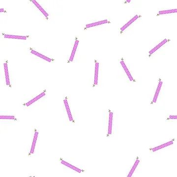 Pattern decoration birthday flags cartoon vector Stock Illustration