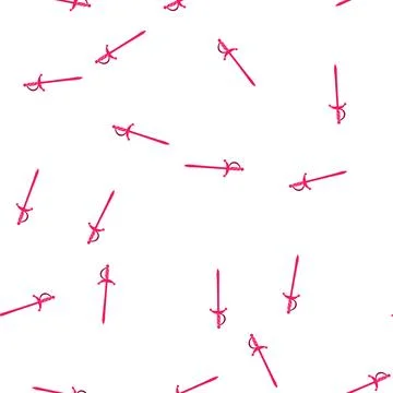 Pattern decorations toothpicks cocktail cartoon vector Stock Illustration