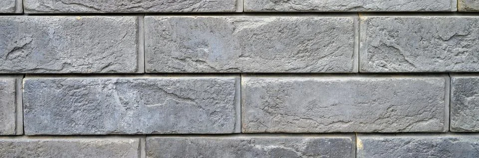 Pattern of decorative gray slate stone wall surface as a background. banner Stock Photos