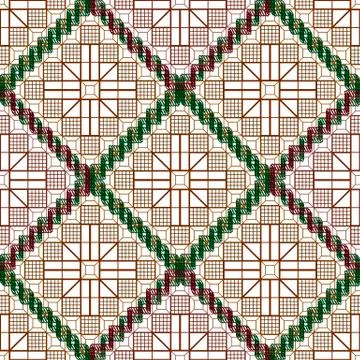 Pattern decorative lattice Stock Illustration