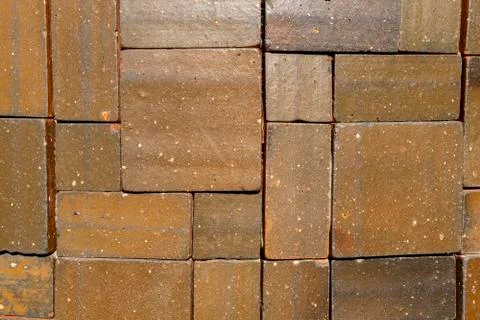 Pattern of decorative stone wall background Stock Photos