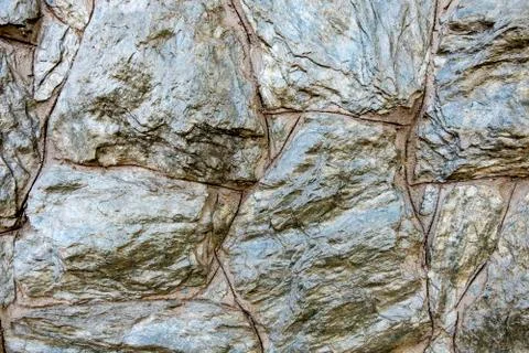 Pattern of decorative stone wall background Stock Photos