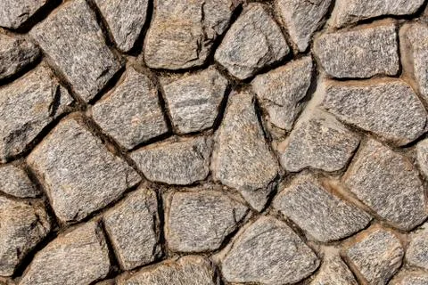 Pattern of decorative stone wall background Stock Photos