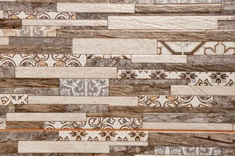 Pattern of decorative stone wall background 스톡 사진