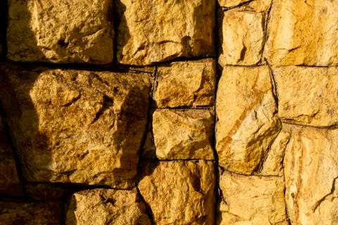 Pattern of decorative stone wall background Foto stock