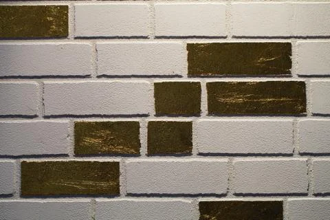 Pattern of decorative stone wall background Stock Photos