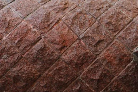 Pattern of decorative stone wall background. concrete connection. Stock Photos