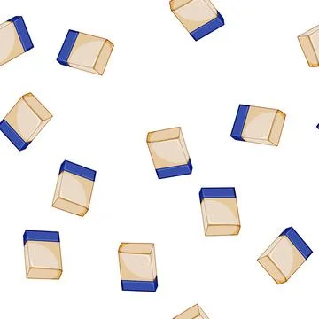 Pattern delete eraser cartoon vector sign color Stock Illustration