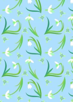 Pattern with delicate white wildflowers and circles. 스톡 일러스트