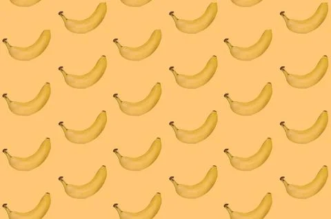 Pattern delicious banana. High quality beautiful photo concept Stock Photos