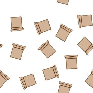 Pattern delivery pizza box cartoon vector 스톡 일러스트