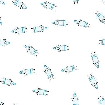 Pattern dental toothpaste character cartoon vector Stockillustratie