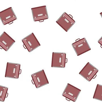 Pattern deposit safe cartoon vector Stock Illustration