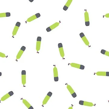 Pattern depth diving cylinder cartoon vector Illustrazione stock