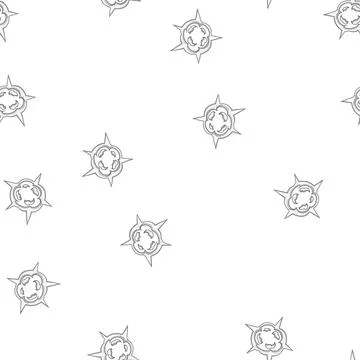 Pattern desert dust burst cartoon vector Stock Illustration