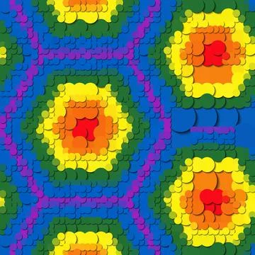 Pattern design for any background printing Stock Illustration