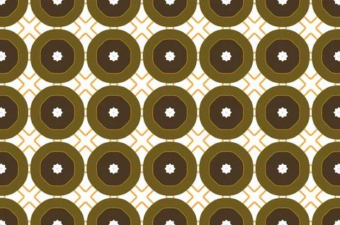 A pattern design of brown circles on a white background Stock Illustration