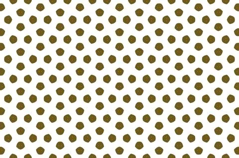 A pattern design of brown sphere dots on a white background Stock Illustration