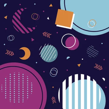 Pattern design digital abstract graphic texture colorful print geometric shapes Stock Illustration