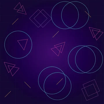 Pattern design digital geometric shapes abstract graphic triangle blue circle Illustrazione stock