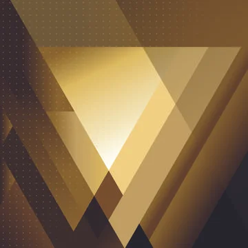 Pattern design digital golden geometric shapes abstract graphic texture Stock Illustration