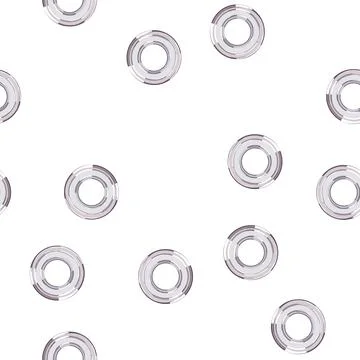 Pattern design grommet ring cartoon vector Stock Illustration