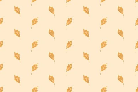 Pattern design with leaf motif Stock Illustration