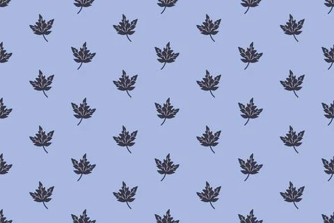 Pattern design with leaf motif Stock Illustration