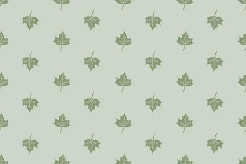 Pattern design with leaf motif Stock Illustration