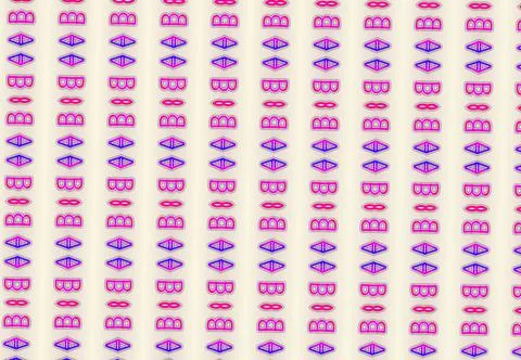 Pattern design made with the help of graphics. Illustrazione stock