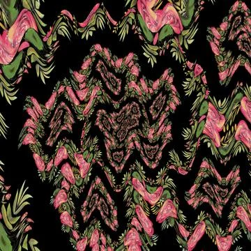 Pattern design of new trendy seamless abstract vintage retro concepts Stock Illustration