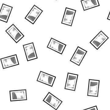 Pattern design photo frame cartoon vector Illustrazione stock
