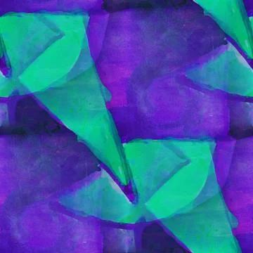 Pattern design seamless watercolor texture background green, pur Stock Illustration