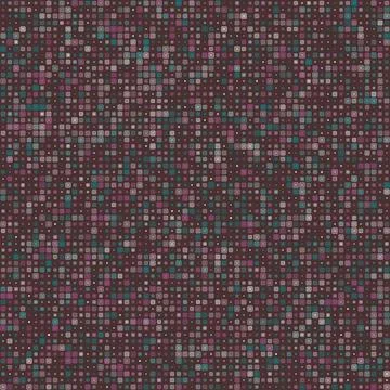 Pattern design. Stacked rounded square frames in multiple colors. Dark burg.. Stock Illustration