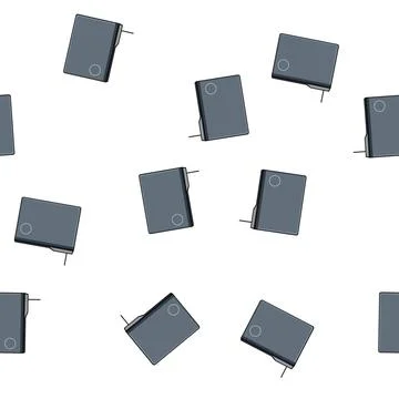 Pattern desk charging mouse pad wireless cartoon vector Stock Illustration