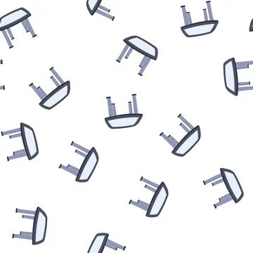 Pattern desk glass table cartoon vector イラスト素材