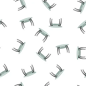 Pattern desk glass table cartoon vector 库存插图