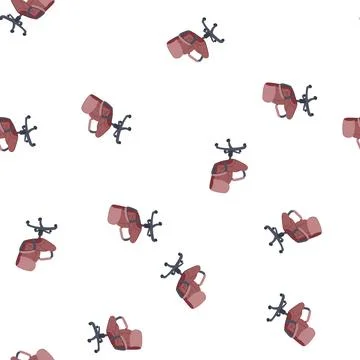 Pattern desk office chair cartoon vector 스톡 일러스트