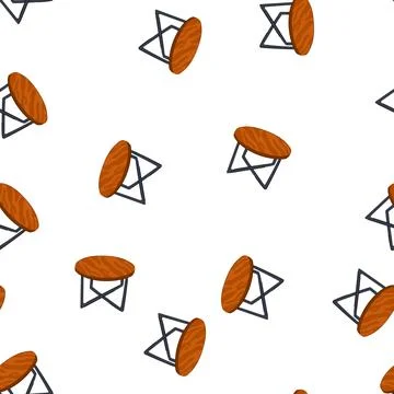 Pattern desk wood table cartoon vector イラスト素材