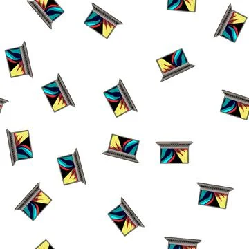 Pattern desktop laptop computer cartoon vector Stockillustratie
