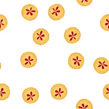 Pattern dessert pie with berry filling top view Stock Illustration