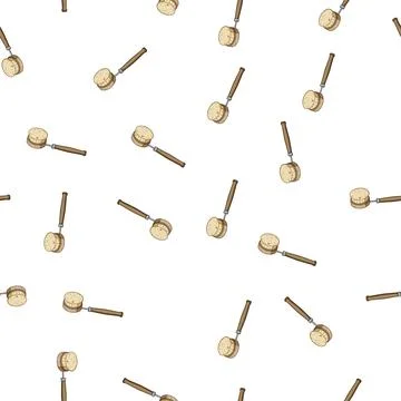 Pattern detangle mushroom brush cartoon vector Stock Illustration