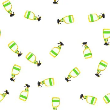 Pattern detergent bathroom cleaner cartoon vector Stock Illustration