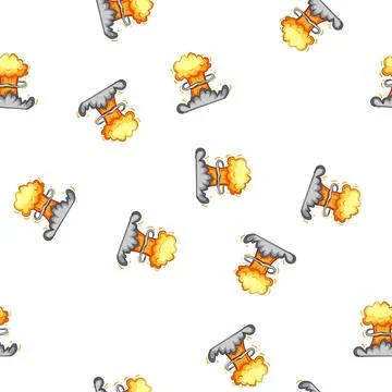 Pattern detonation explosion effect cartoon vector Stockillustratie