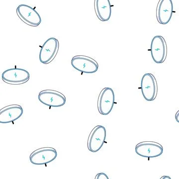 Pattern device charging pad wireless cartoon vector Stock Illustration