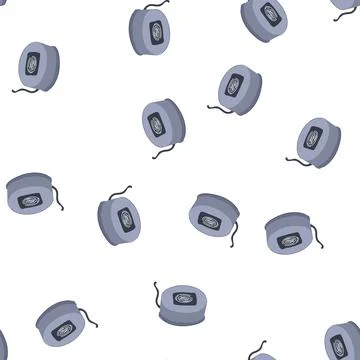 Pattern device fingerprint scanner cartoon vector Stock Illustration