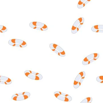Pattern device lifebuoy cartoon vector 스톡 일러스트